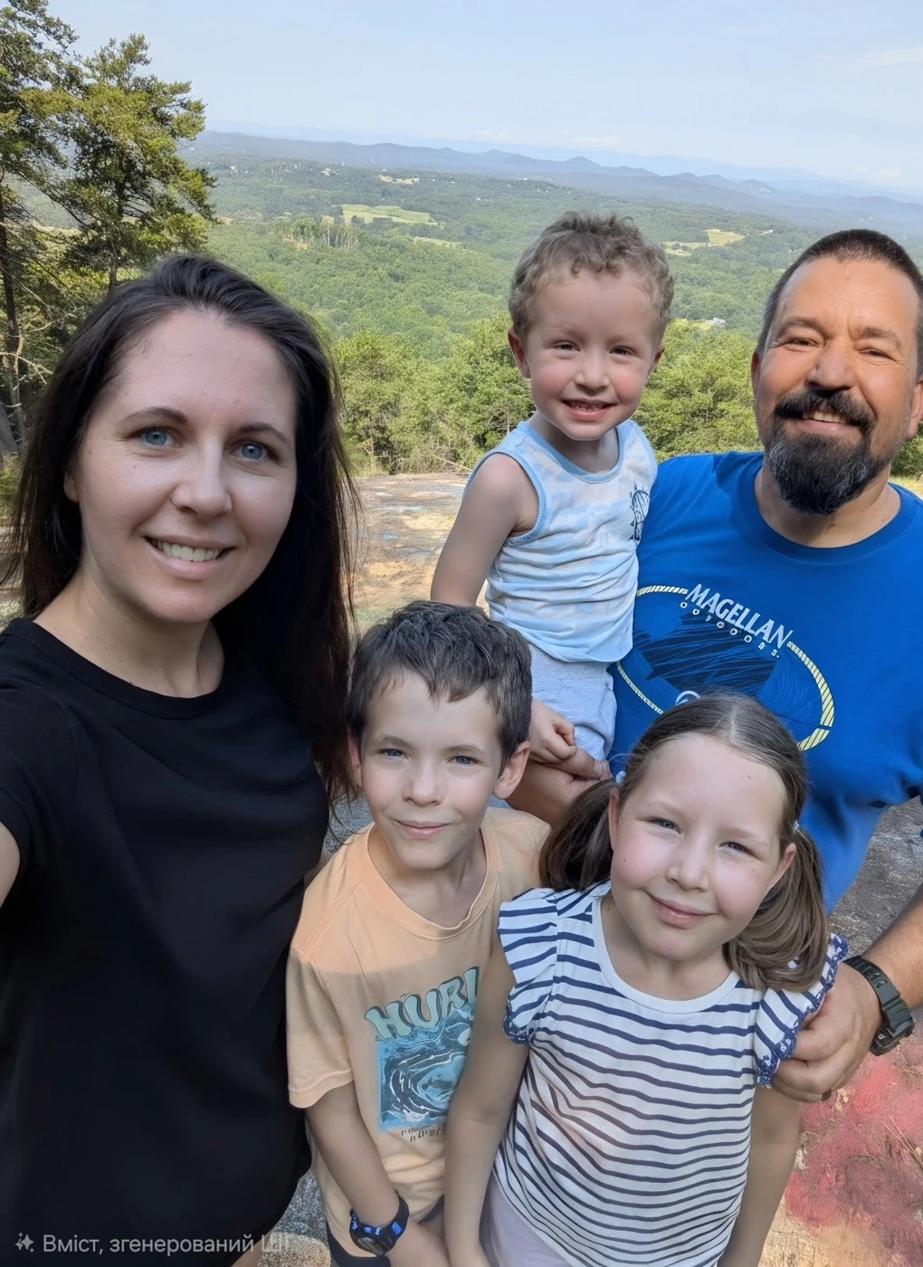 Brotherhood Coffee family outdoors in the mountains